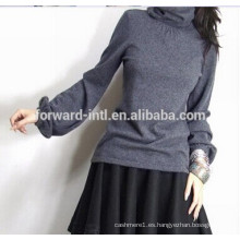 Otoño Invierno 2014 NUEVO Estilo Europeo Mujeres Moda Outwear Pullovers Suéter de punto de Cachemira Mujeres